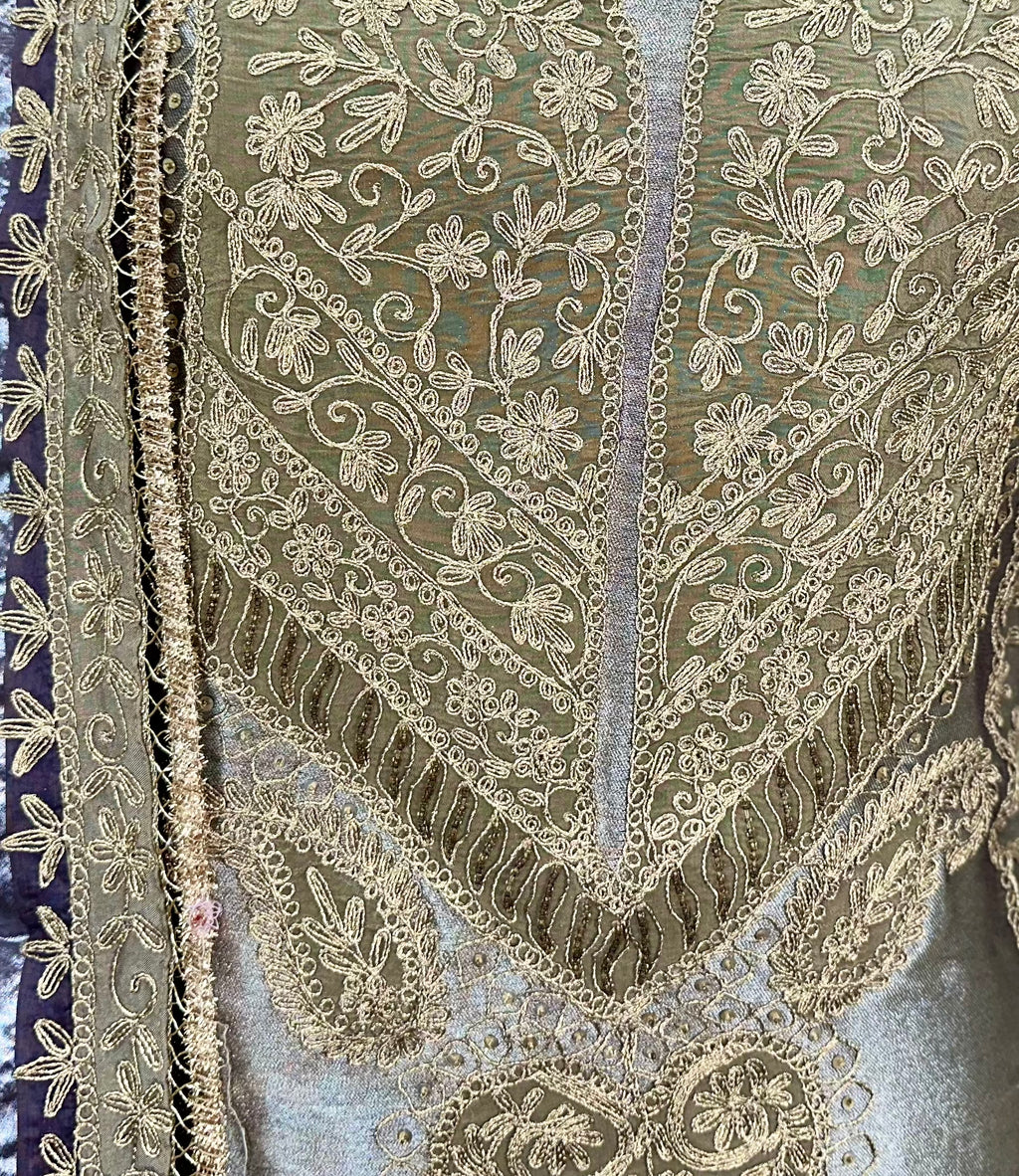 Lavender with Thread Work Unstitched Suit