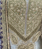 Lavender with Thread Work Unstitched Suit